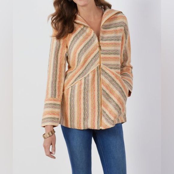 Soft Surroundings Jackets & Blazers - Soft Surroundings Boho Jacquard Rayadas Jacket